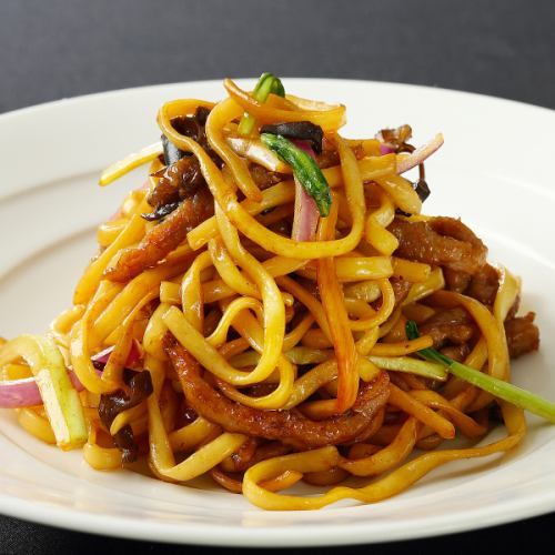 Shanghai fried noodles