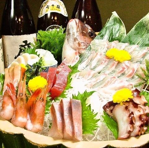 いけすの鮮魚をそのまま！