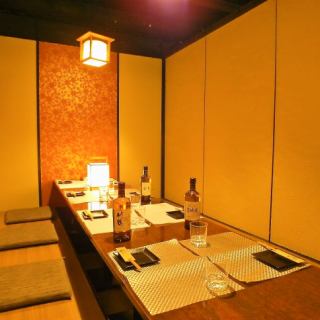 ご来店いただいたお客様皆様満足してお過ごしいただけるゆったりとした和の空間となっております。接待やカジュアルな飲み会、歓迎会 送別会にも♪