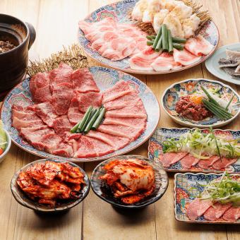 可以尽情享受信助名产的总共10种菜肴【仅菜肴】4,000日元