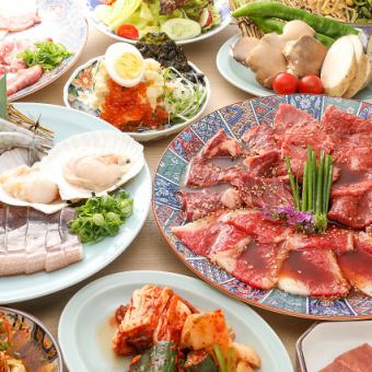 【8000엔(부가세 포함) 코스】와규 특선의 고기를 사치스럽게!