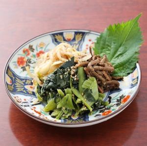 Three kinds of homemade namul