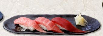 まぐろ三貫