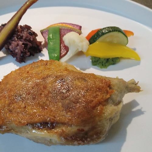 合鴨モモ肉のやわらかコンフィ