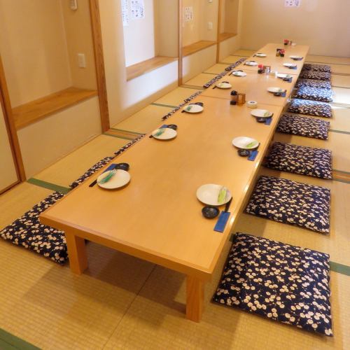 If you remove the partition of the tatami room, it will be a spacious tatami room that can be used for drinking parties with a large number of people! The non-smoking seats are ideal for families with children and drinking parties at school events!