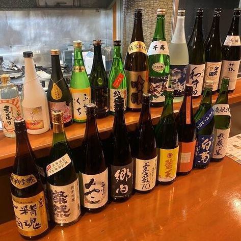我们提供无限畅饮菜单，您可以享用各种冈山当地酒。