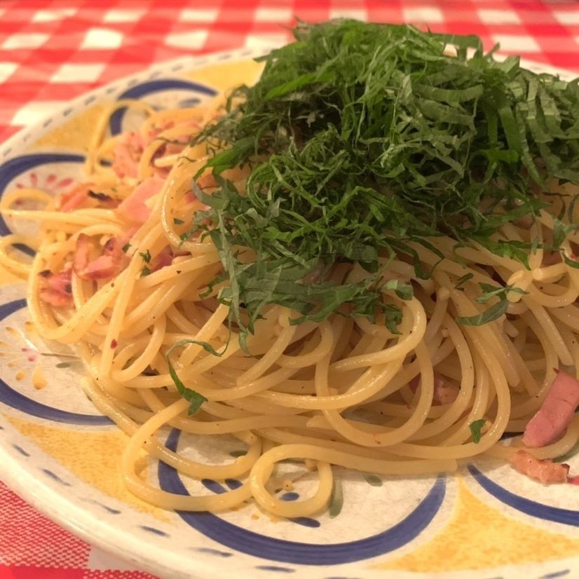 開店以来のロングセラー!迷ったらコレ!"青じそのスパゲッティ"
