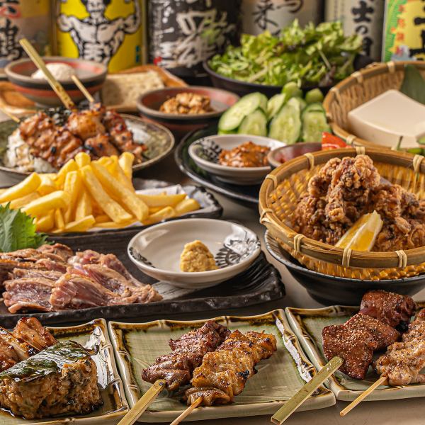 【2時間飲み放題付き！】名物メニューをふんだんに！ボリューム満点の『KAKERU満腹コース（全10品）』