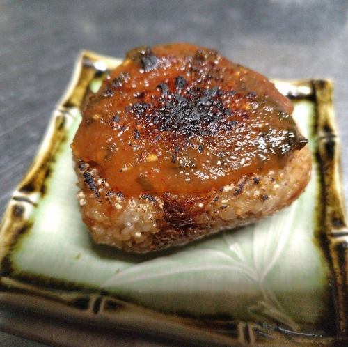 ネギ味噌焼きおにぎり