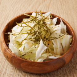 cabbage with salt sauce