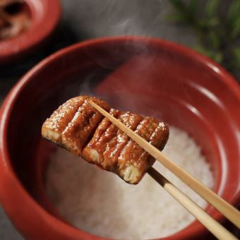 [Recommended] Eel & Salmon Roe "Mabushi Clay Pot Course" with 3 hours of all-you-can-drink for 4,500 yen → 3,500 yen {7 dishes total}