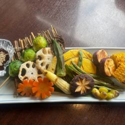 오늘의 로바타 구이 제철 채소 모듬