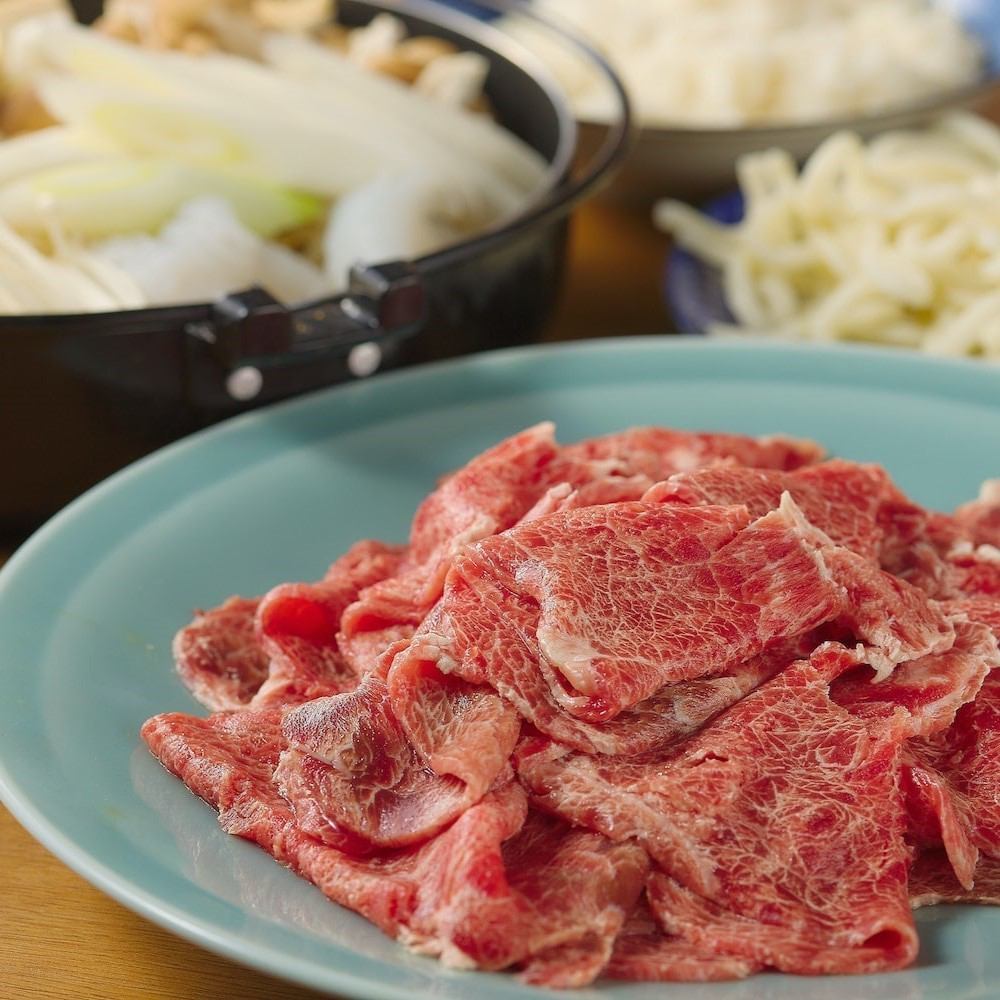We offer a sukiyaki course with all-you-can-drink for 5,500 yen including tax!