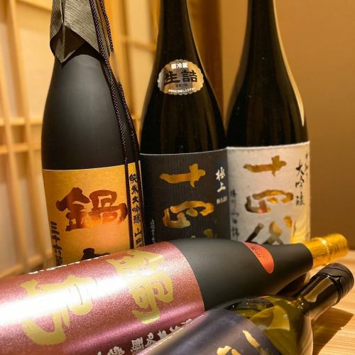 店主自ら厳選！お料理に合う日本酒が種類豊富にございます。