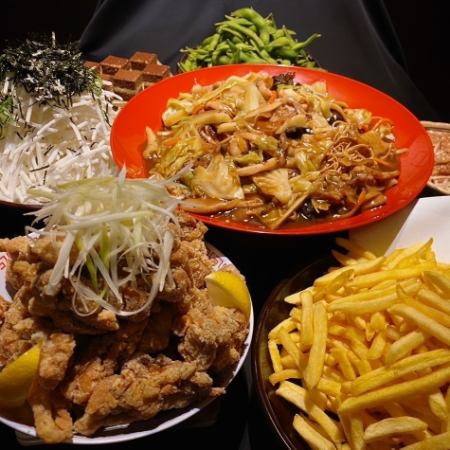 [Available on the day!!] Large portion course: 7 dishes, 120 minutes, all-you-can-drink, 3,000 yen (tax included)