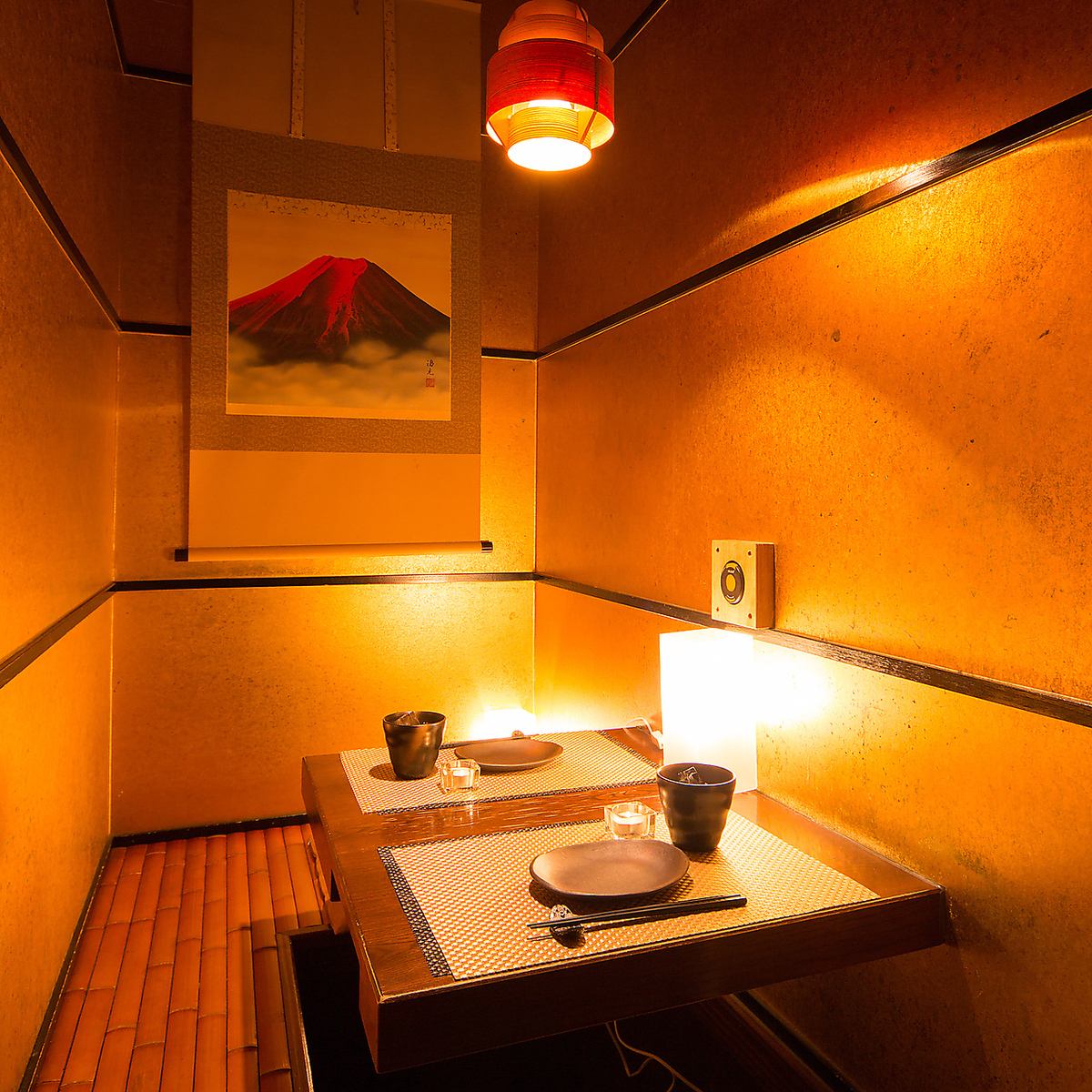 We have private rooms available, so you can relax and enjoy your time here.