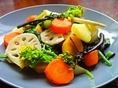 Organic vegetable salad