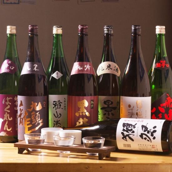 我們有來自北海道和日本其他地區的多種清酒和當地燒酒！