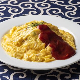 Chicken omelet rice / Negitoro rice