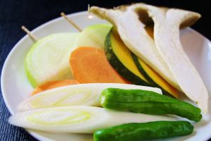 Grilled vegetables set