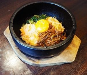 Stone cooked bibimbap