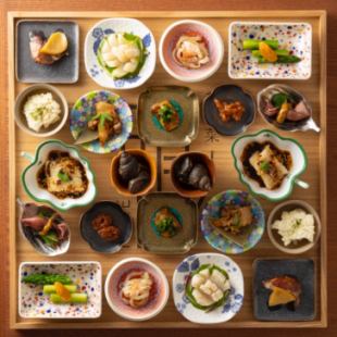 【晴レ式特別コース 7～11品】前菜盛り合わせ、冷菜、温菜、点心、メイン料理、〆料理など