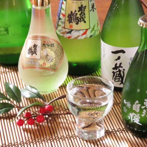 Abundant local sake is also available