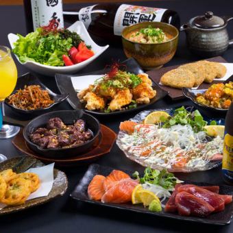 肉と魚のプレミアムコースお肉＆海鮮の贅沢宴会☆2H飲放付6000円税込み