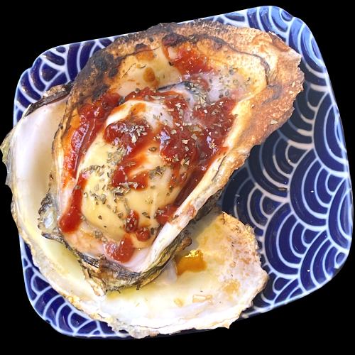 焼き牡蠣 トマトバジル