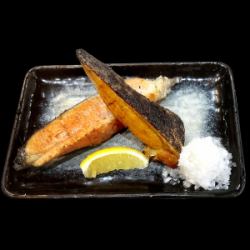 切り落し鮭の塩焼き