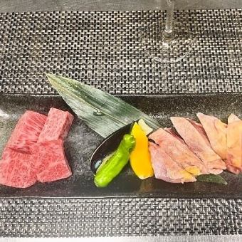 90分飲み放題付黒毛和牛とひね鶏の鉄板焼きコース