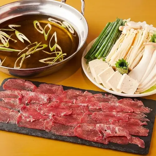 Beef tongue shabu-shabu (1 serving)