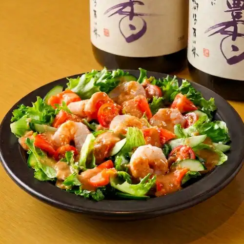 This month's seafood salad / bacon potato cheese
