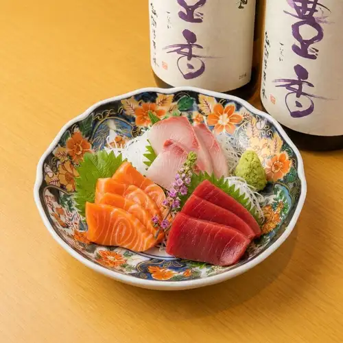 Sashimi platter (5 items) / Sashimi platter (3 items)