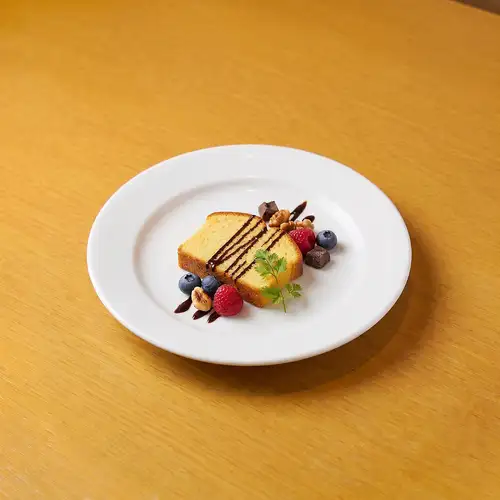 Dessert plate made by the head chef