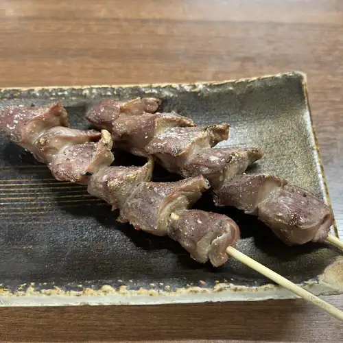 ねぎま/ぼんじり/砂きも/つくね/ささみ(梅肉・わさび)/ハツ/ふりそで