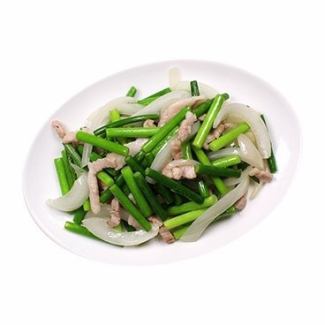 Stir-fried garlic sprouts small plate