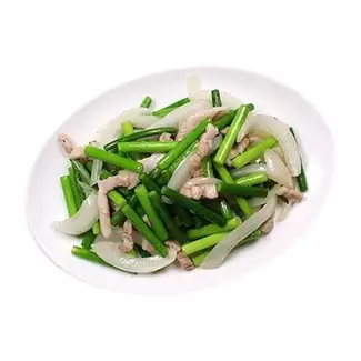 마늘 새싹 볶음 작은 접시