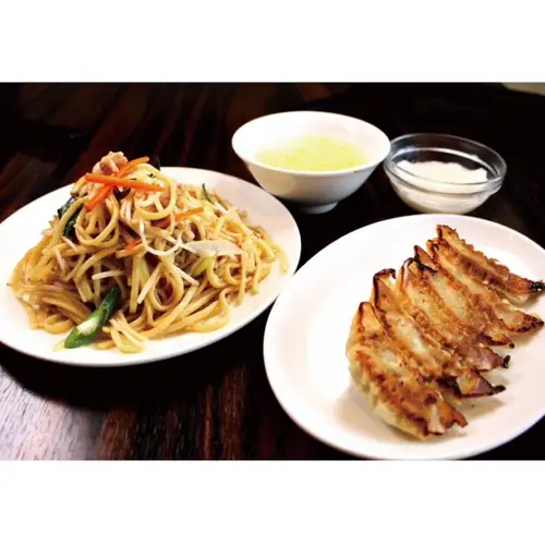 もやし焼きそば・餃子セット