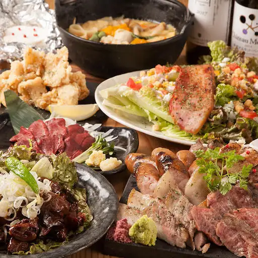 【山梨の地酒、ワインが飲める２H飲み放題付き】料理7品5,000円コース　