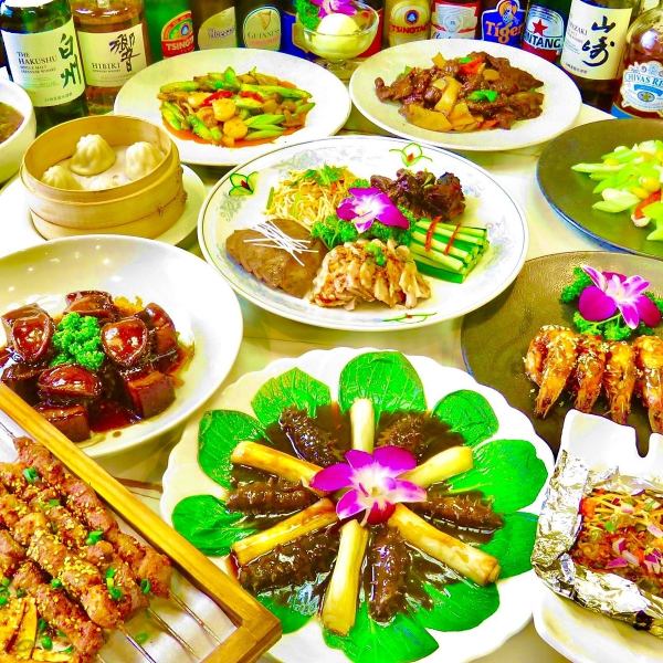 【本格中華】肉・魚料理・串類・揚げ物・炒め物など幅広いお料理をご用意！串門の味をお楽しみください！
