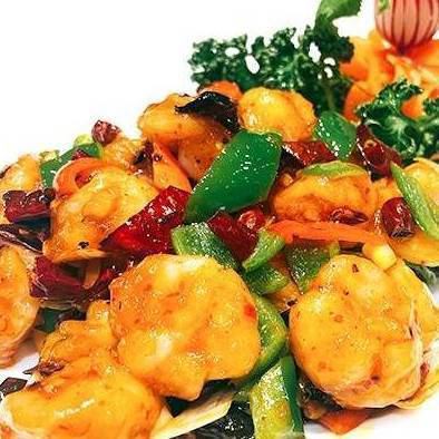 エビの甘辛味炒め