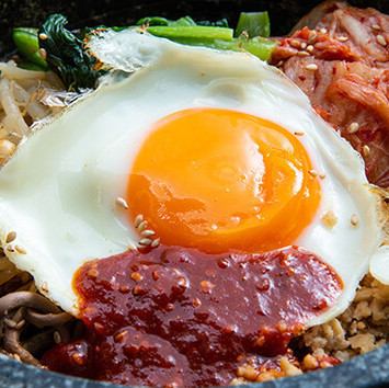 Stone-grilled bibimbap