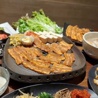 [Cooking only] Samgyeopsal course with 6 dishes ★Available for groups of 4 or more★