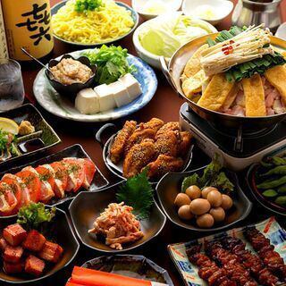 【2時間飲み放題付★鳥屋名物コース】名物”鳥屋鍋”をとことん味わい尽くせる大人気のコース