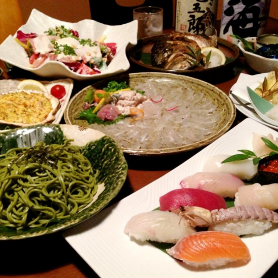 ~ Please use for various banquets etc. until you are satisfied with the fresh food of the live fish of Ikesu