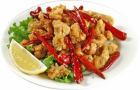 Stir-fried chicken and chilli