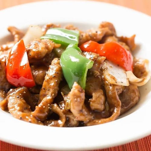 Stir-fried Beef with Black Pepper