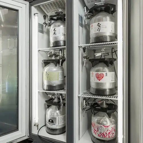 Osaka's No. 1 sake server installed