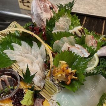 全席喫煙可！2時間飲み放題付き◎姿盛りや選べる逸品含む全9品【七宝丸上コース】8000円！